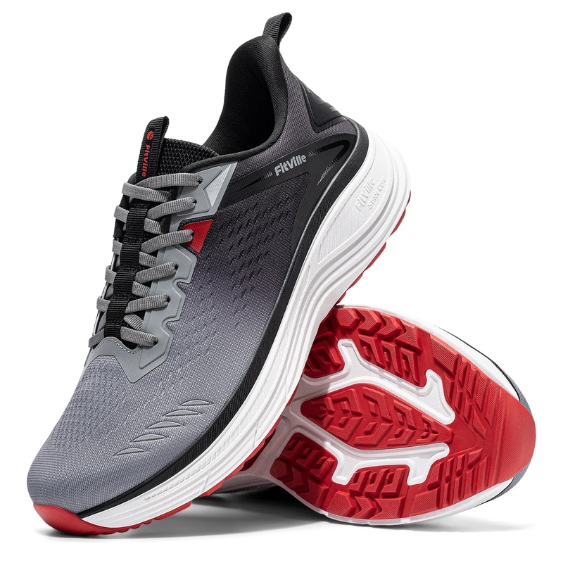 Sneaker Box - Fitville herensneakers, extra brede neus, hardloopschoenen