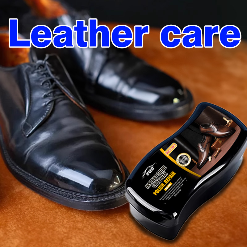 Leather Shoe Polish - Ifubo Instant Shine schoenwas spons, kleurloze