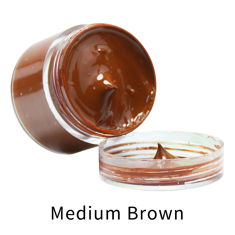Leather Shoe Polish - Medium Bruin Lederen Dye Verf Vette